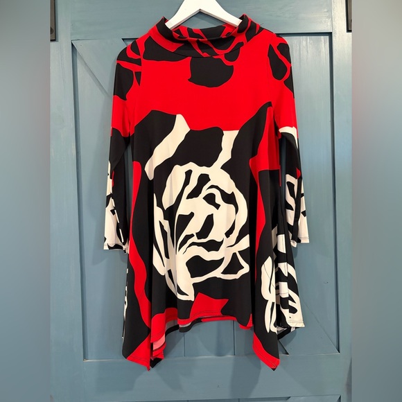 IC COLLECTION Tops - IC Collection Women’s Tunic Top Red Size Small